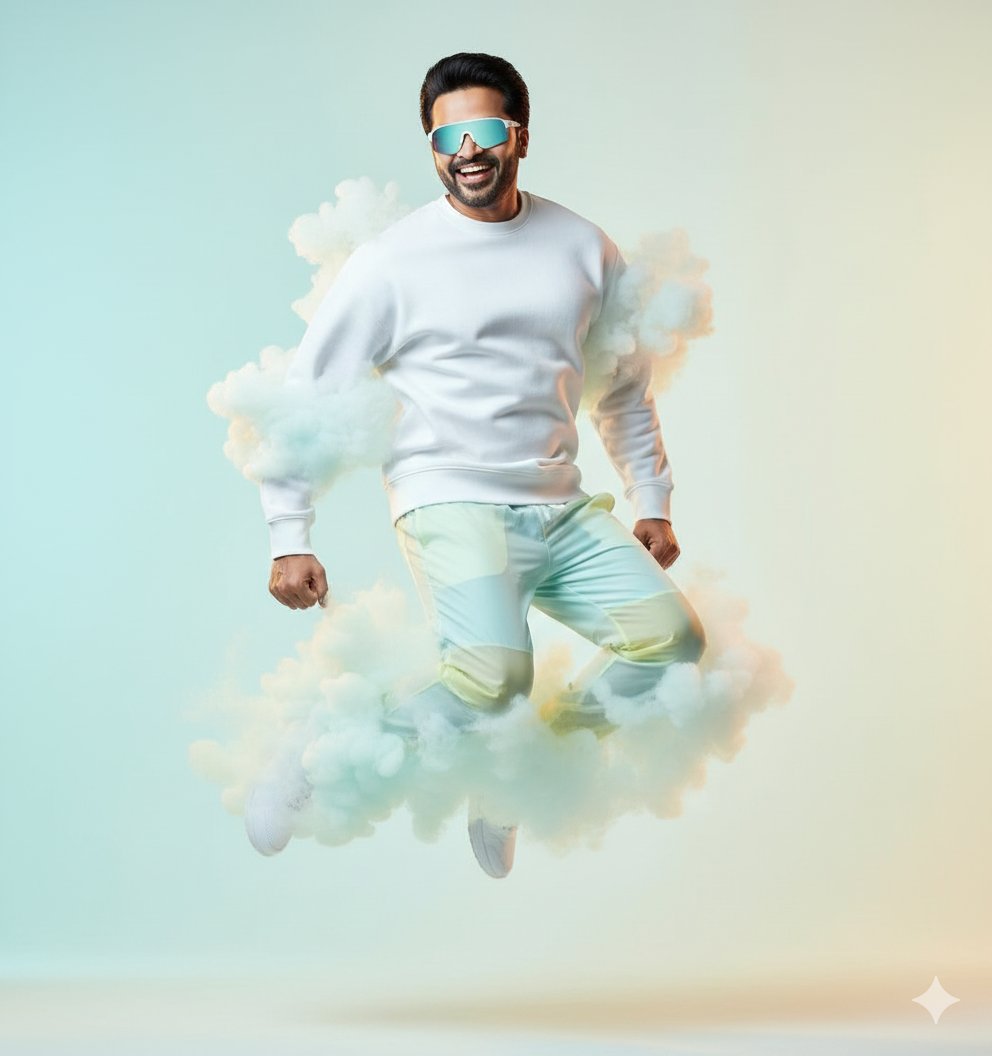 High-Fashion Sportswear Editorial Jump Shot — example 2