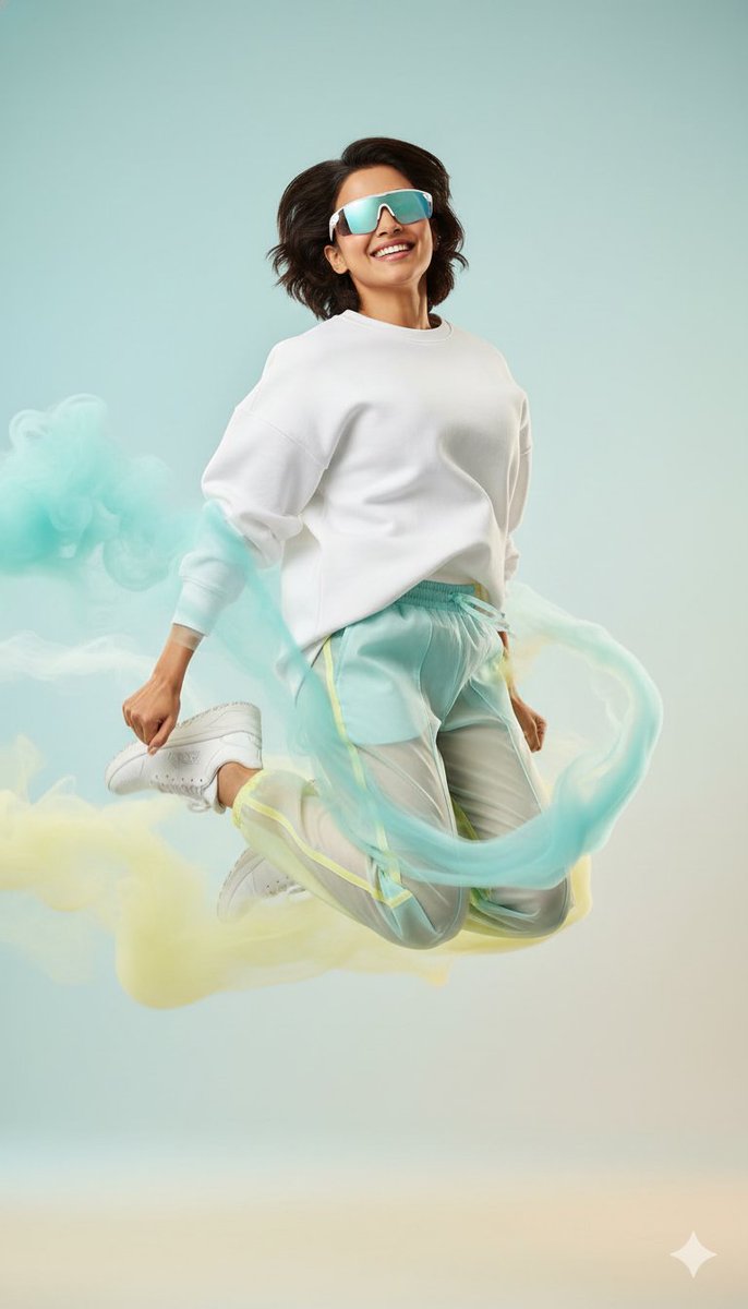High-Fashion Sportswear Editorial Jump Shot — example 4
