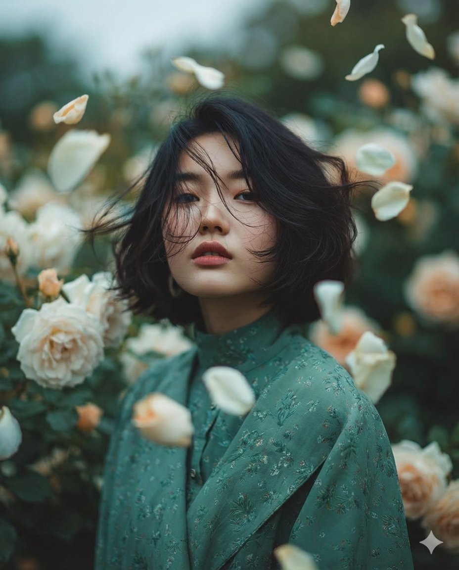 Dreamy Fine-Art Portrait in Ethereal Garden — example 1
