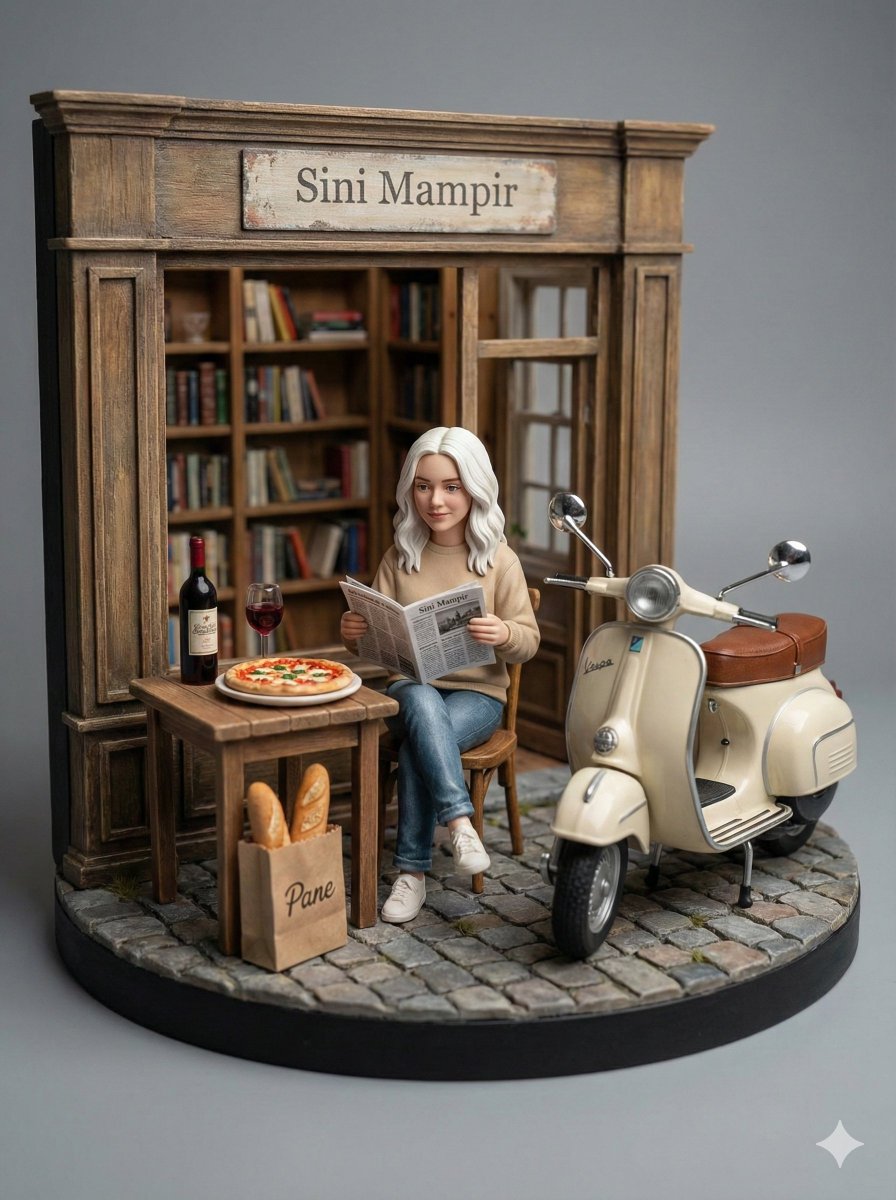 Ultra-Realistic Macro Diorama Product Photography Prompt — example 1