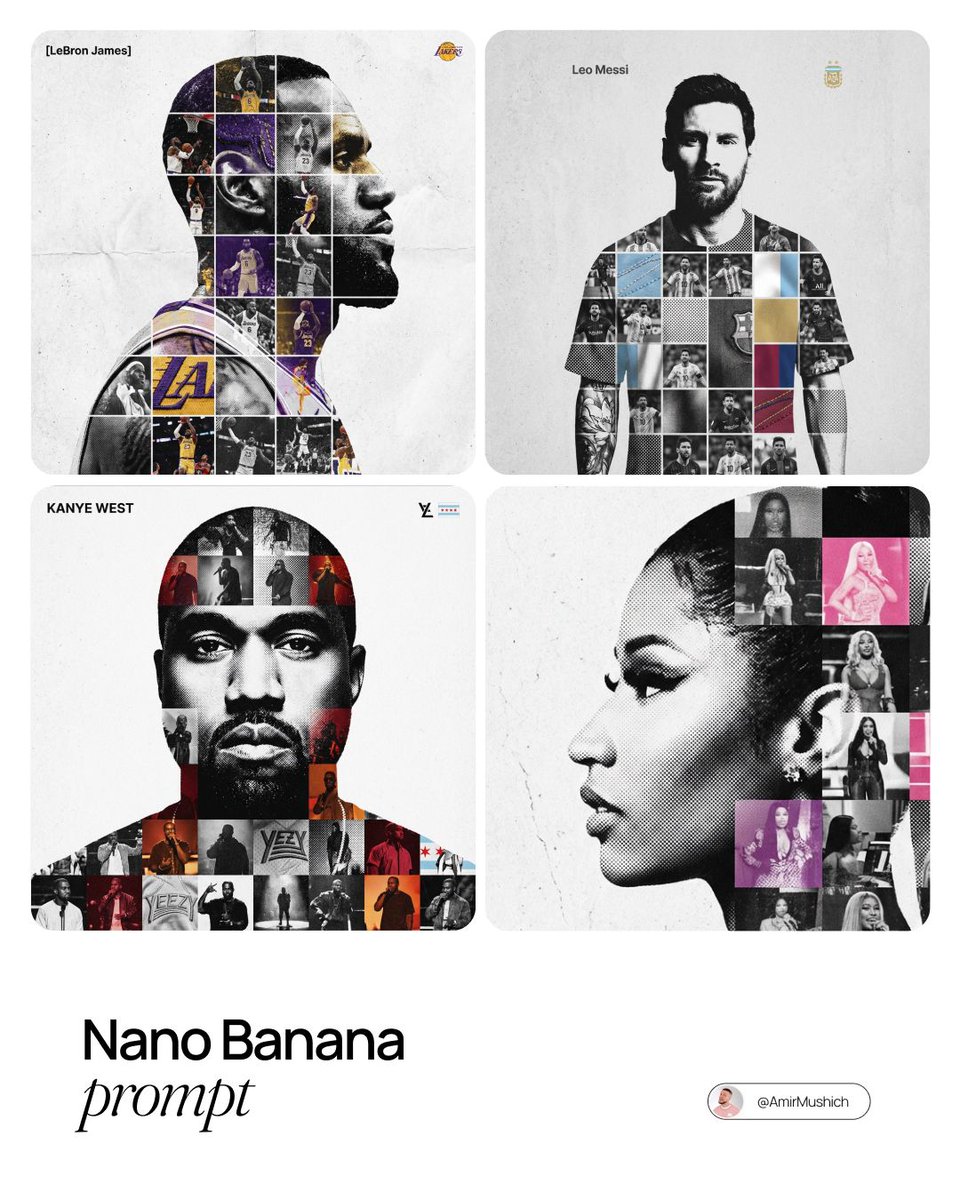 Photo-Grid Tribute Poster Design Prompt — example 1