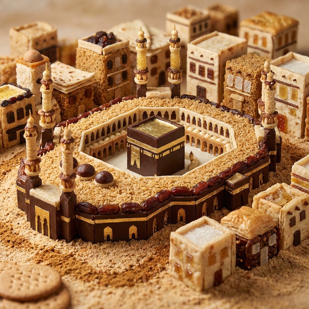 Edible Cityscape Diorama (Double Inference)