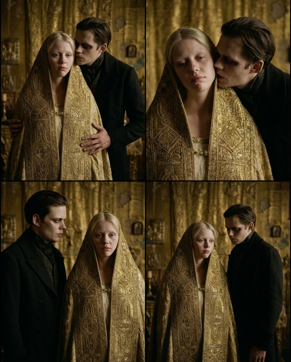 Nosferatu Cinematic 2x2 Grid Prompt — example 1