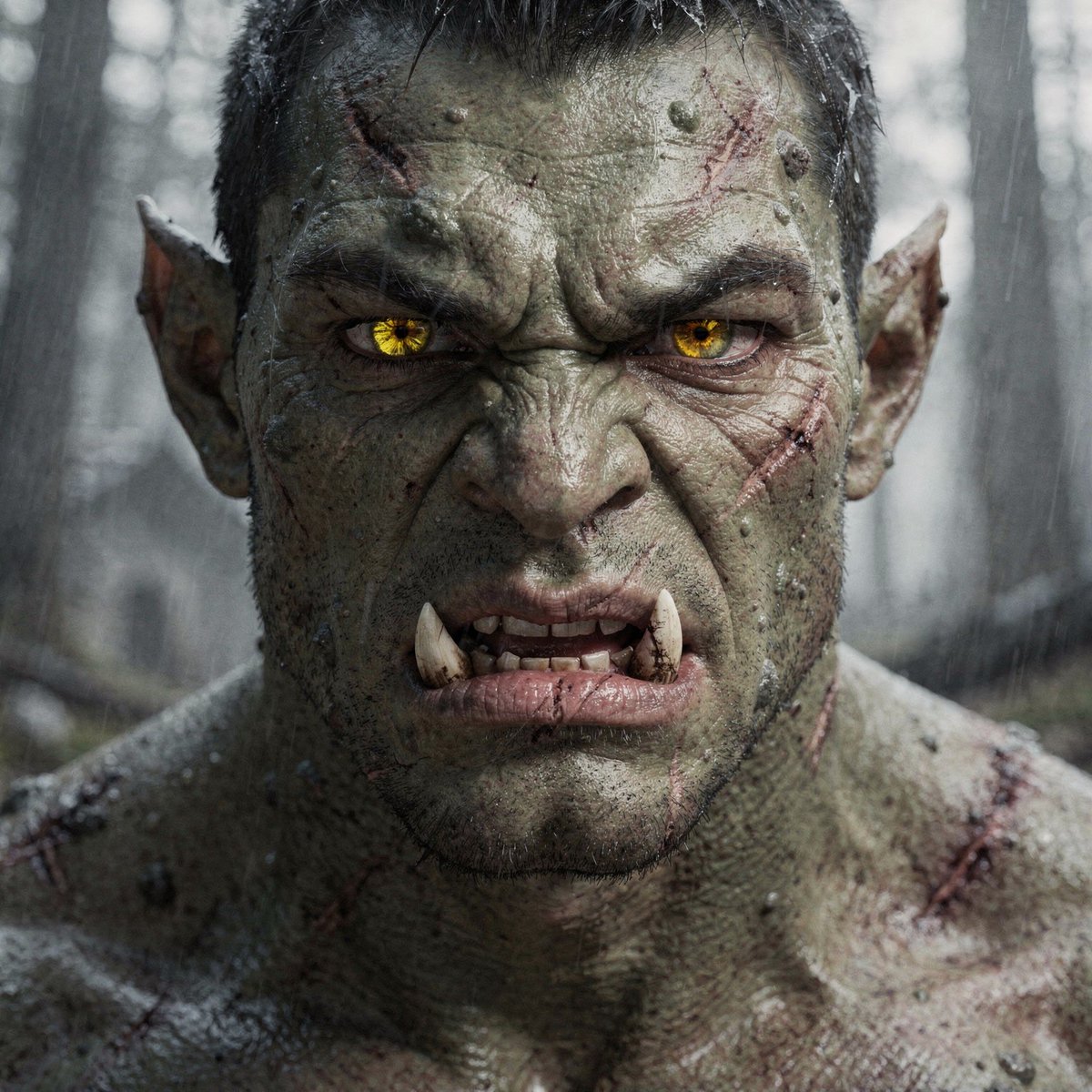 Hyper-Real Orc Realism Test Prompt — example 1