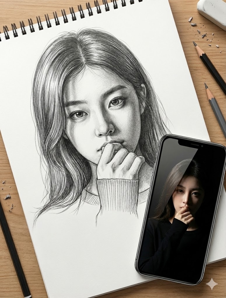 Masterful Realistic Oil Painting of a Live Model — example 1