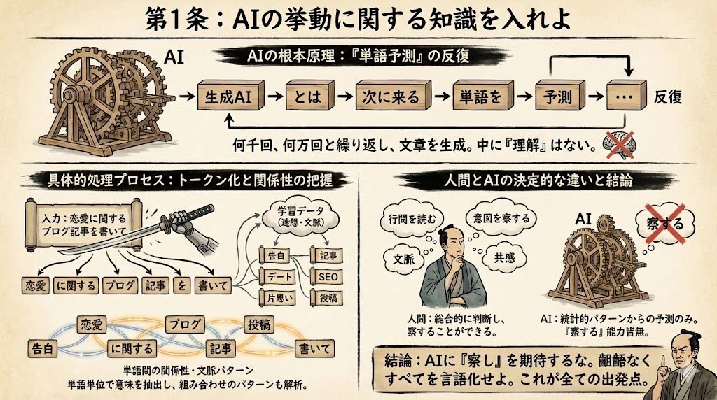 Infographic from reference info with classic Japanese font — example 1