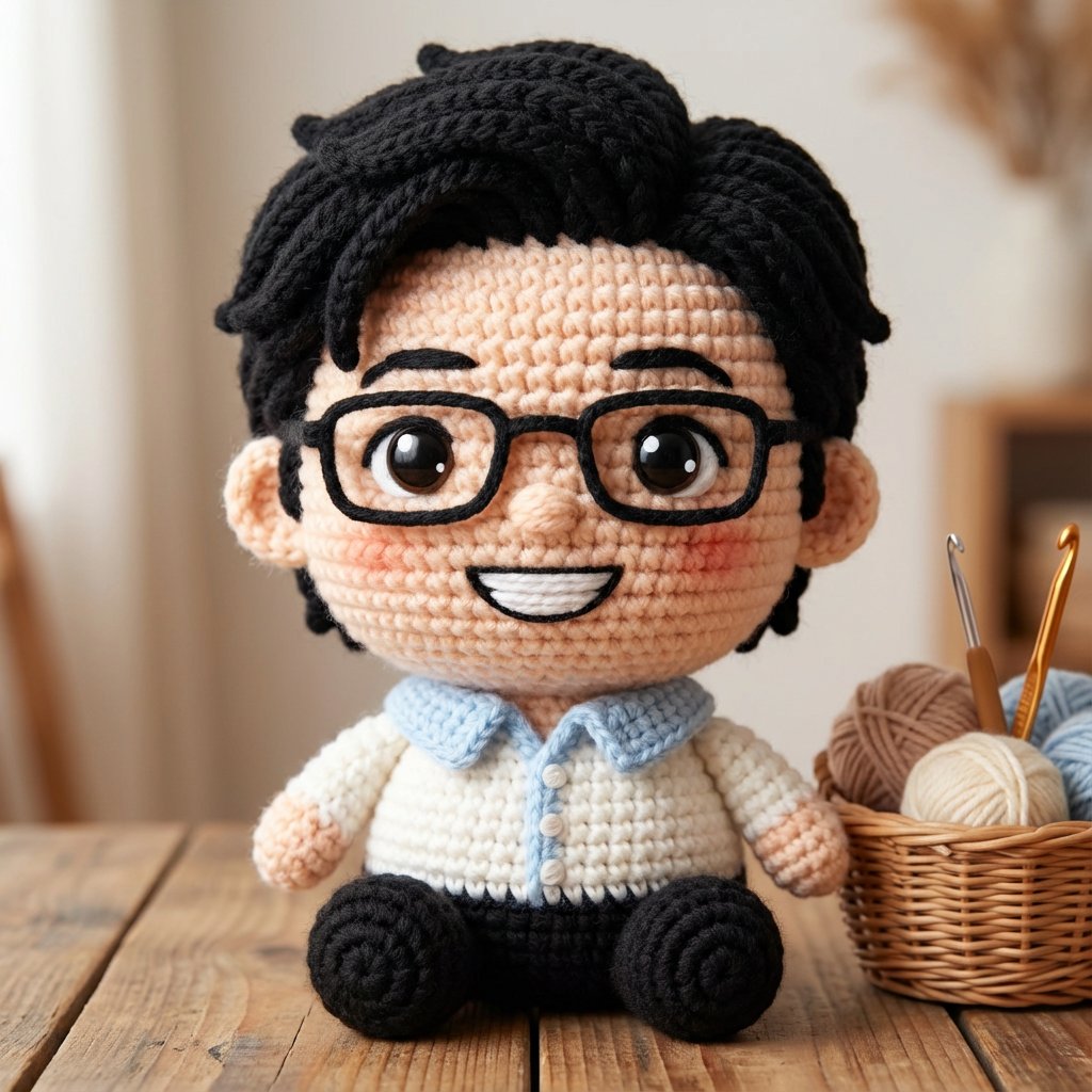 Amigurumi-style Scissor Man Image Generation Prompt — example 1