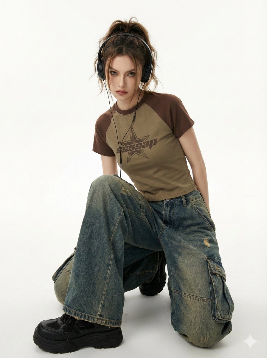 Y2K Indie Sleaze Editorial Portrait — example 2