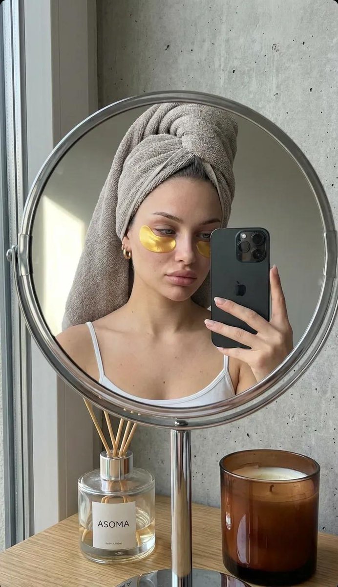 Photorealistic Mirror Selfie with Eye Patches and Turban — example 1