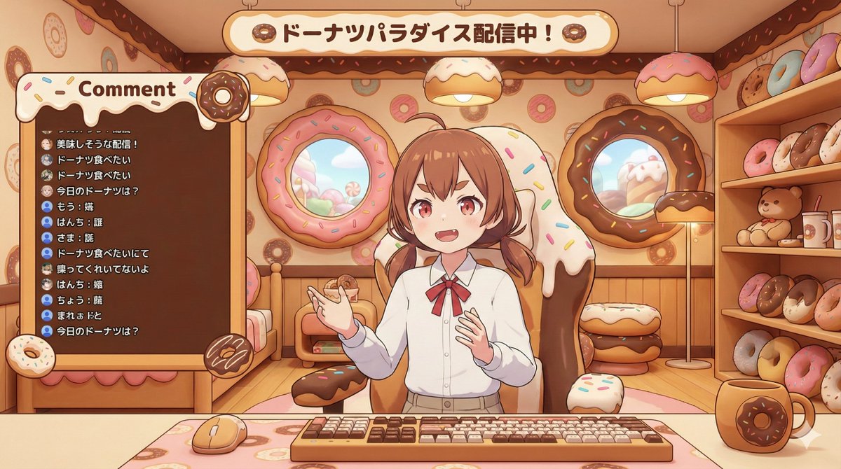 VTuber Streaming Screen Generation with Customizable Character and Theme — example 1