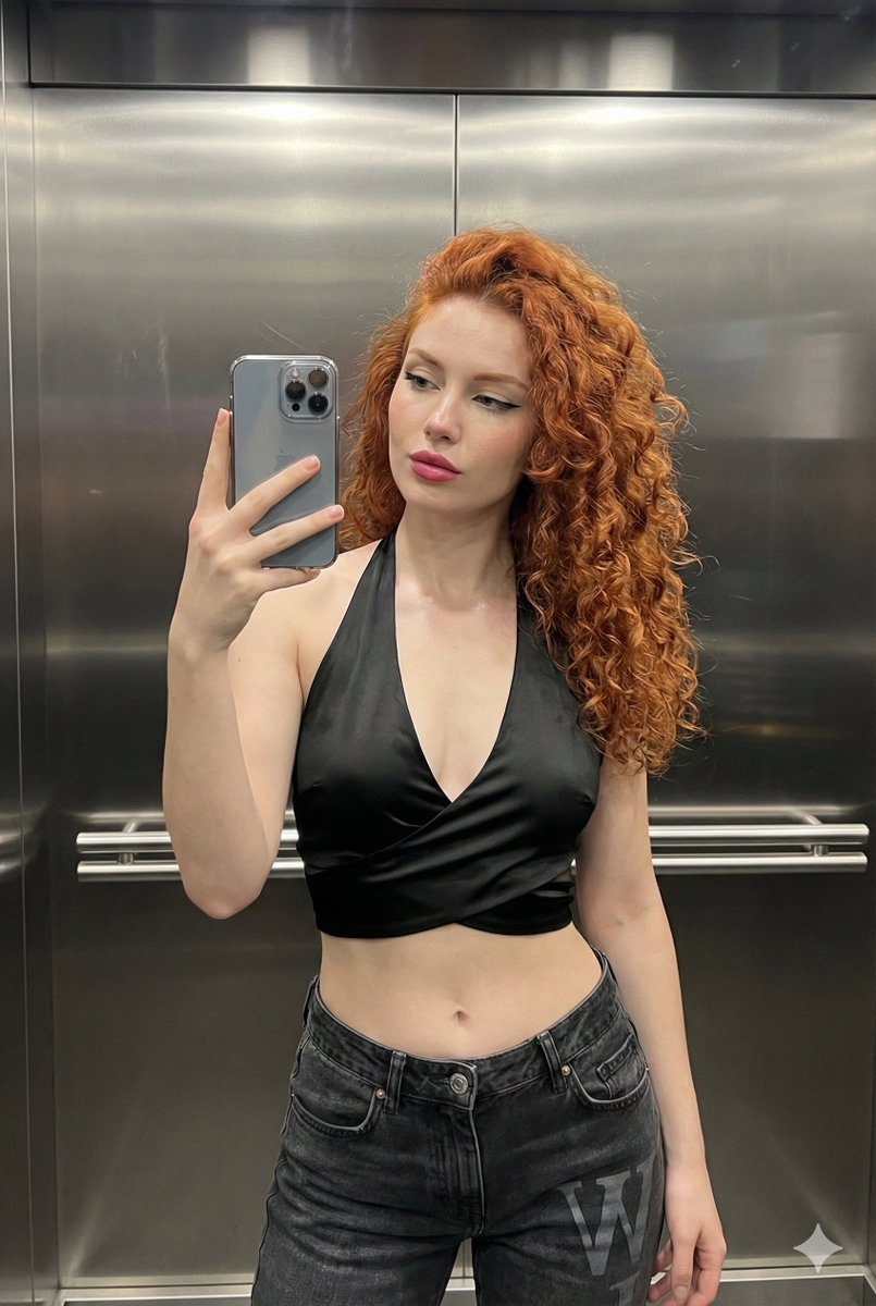 Elevator Mirror Selfie (Streetwear Chic) — example 1