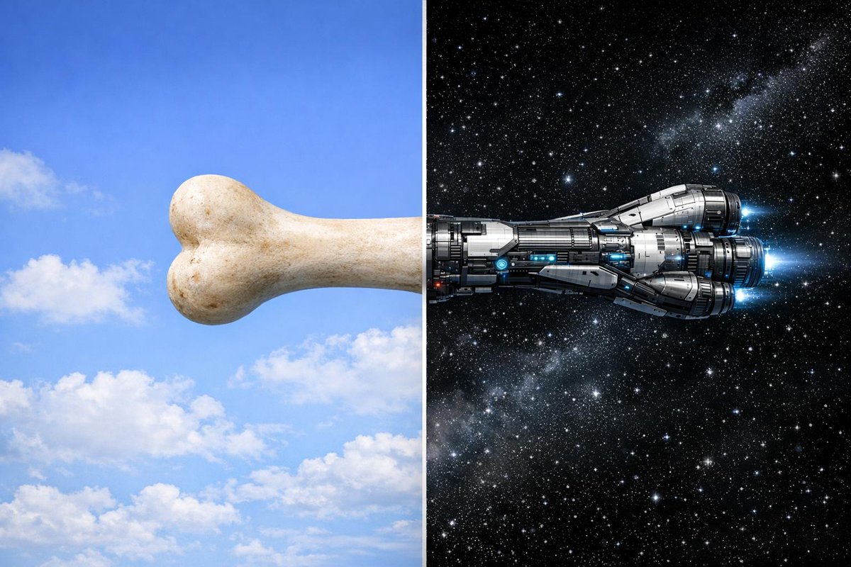 Bone to Spaceship Transition Image — example 3