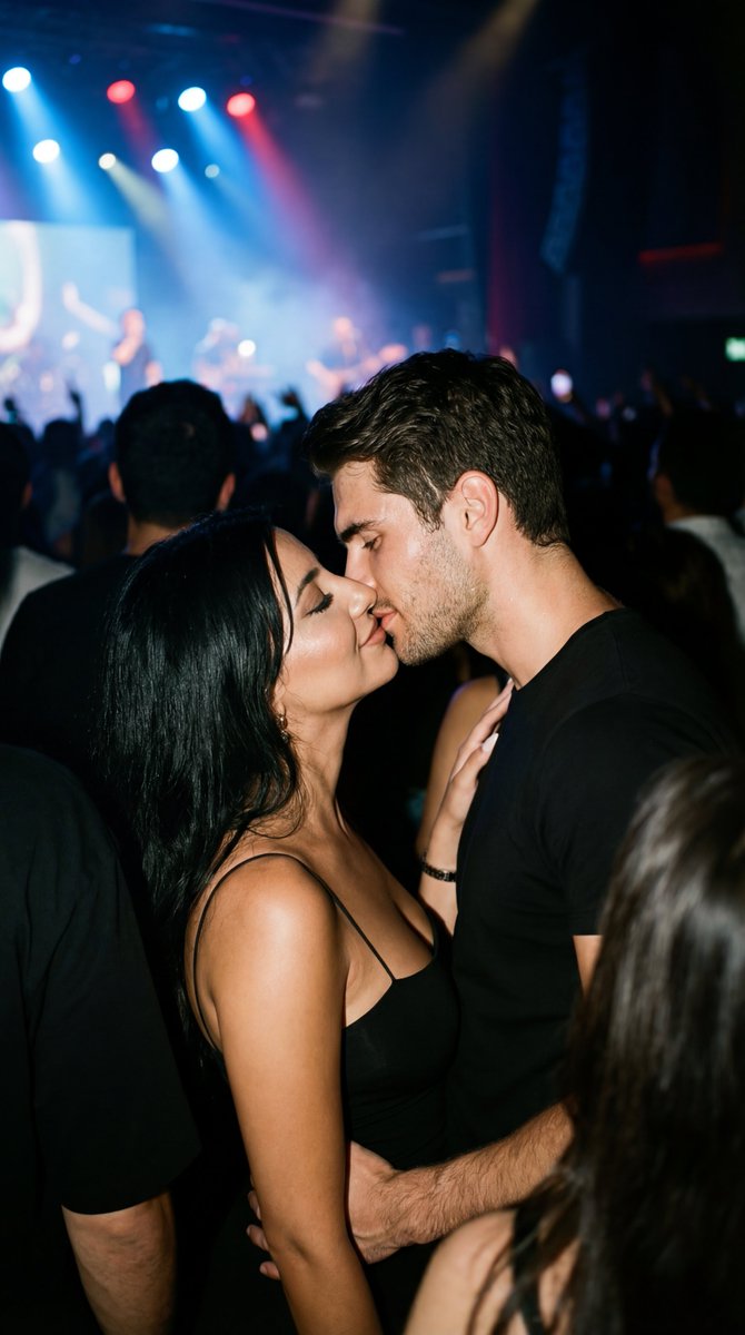 Candid 35mm Concert Romance Film Still — example 1