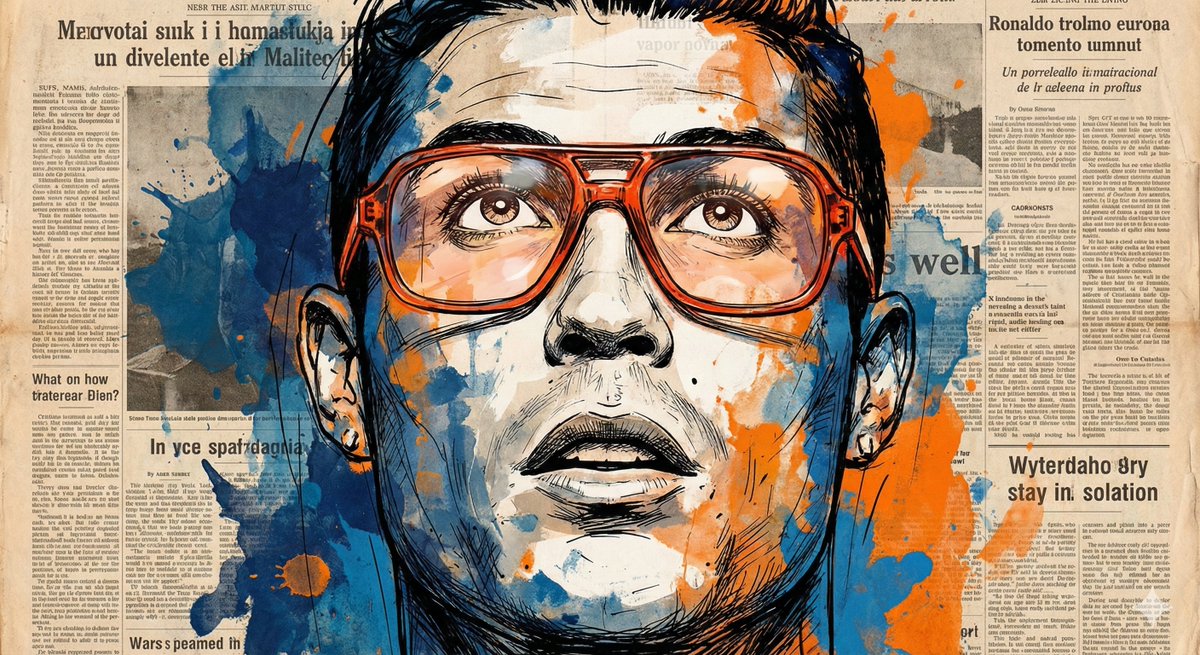 Expressive Portrait with Abstract Expressionism Style — example 4
