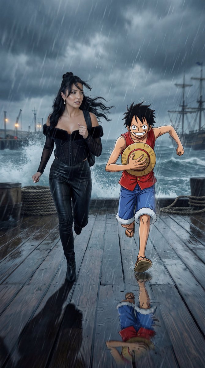 Cinematic Anime/Reality Action Blend Prompt — example 1