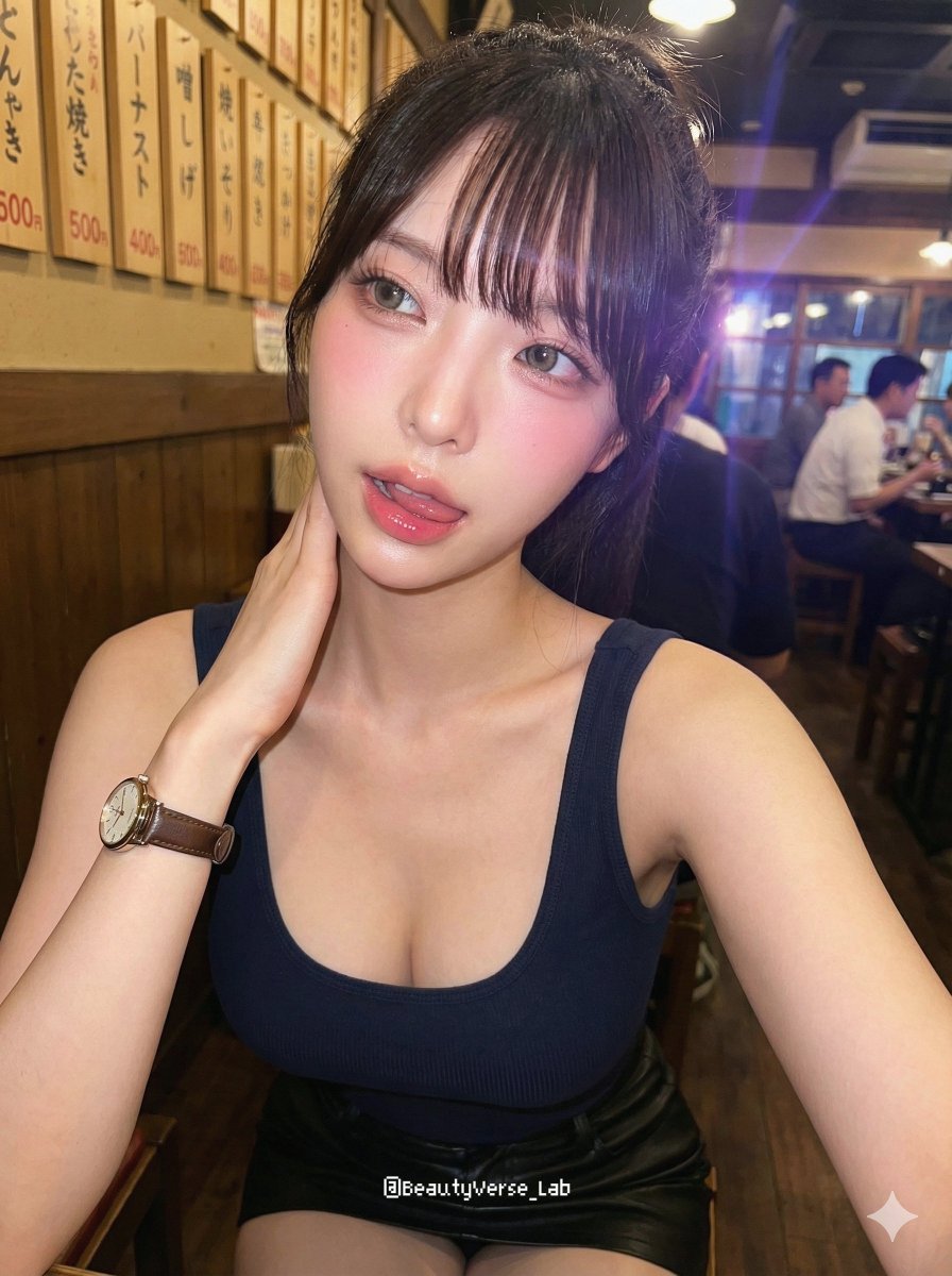 Tipsy Vibe Selfie Portrait Prompt (Character Lock) — example 2