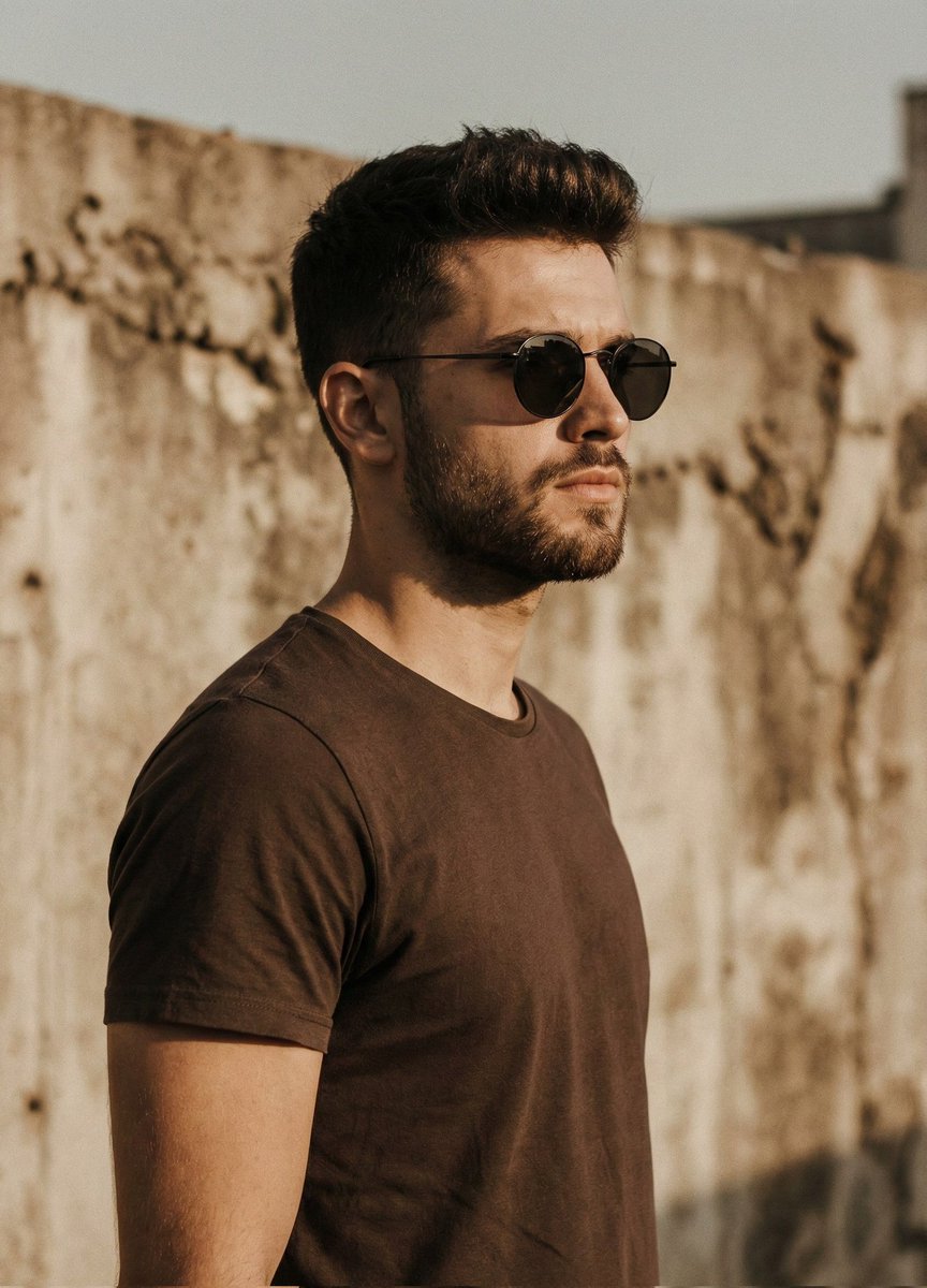 Cinematic Portrait of Man in Streetwear — example 1
