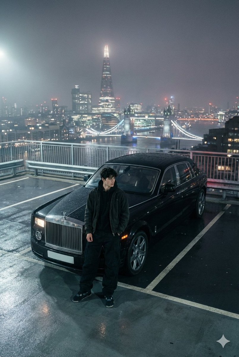 Moody London Rooftop Fashion Editorial — example 1