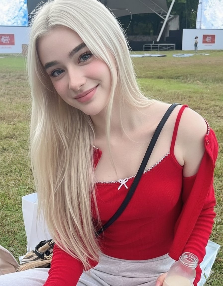 Soft Girl Era Summer Park Portrait — example 1
