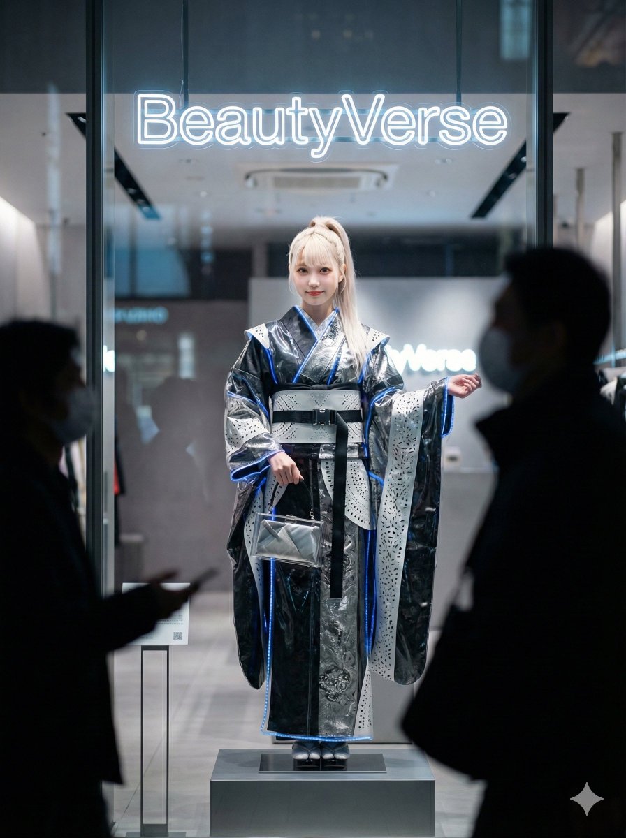 Futuristic Neo-Kimono Display Window Prompt (Part 1) — example 1