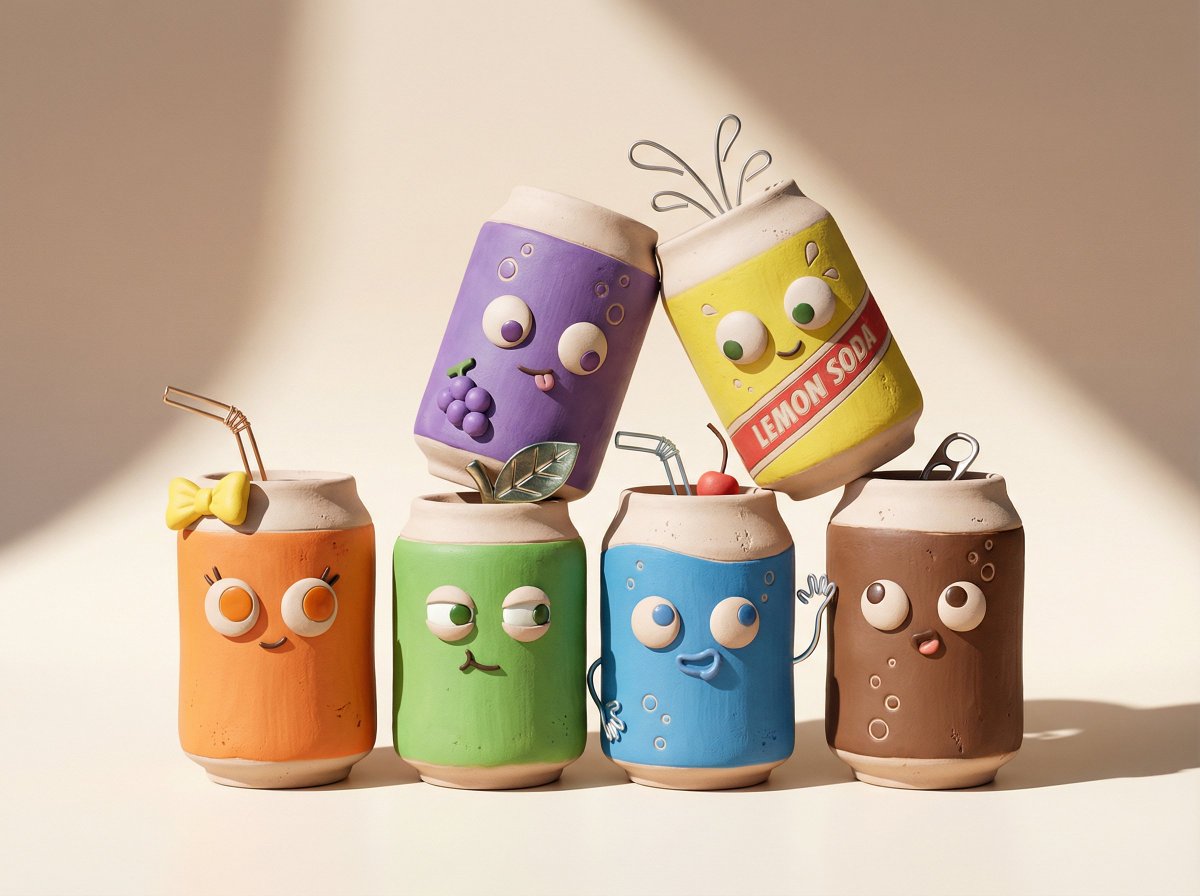 Handmade Clay Figurine Style with Wire Elements — example 4