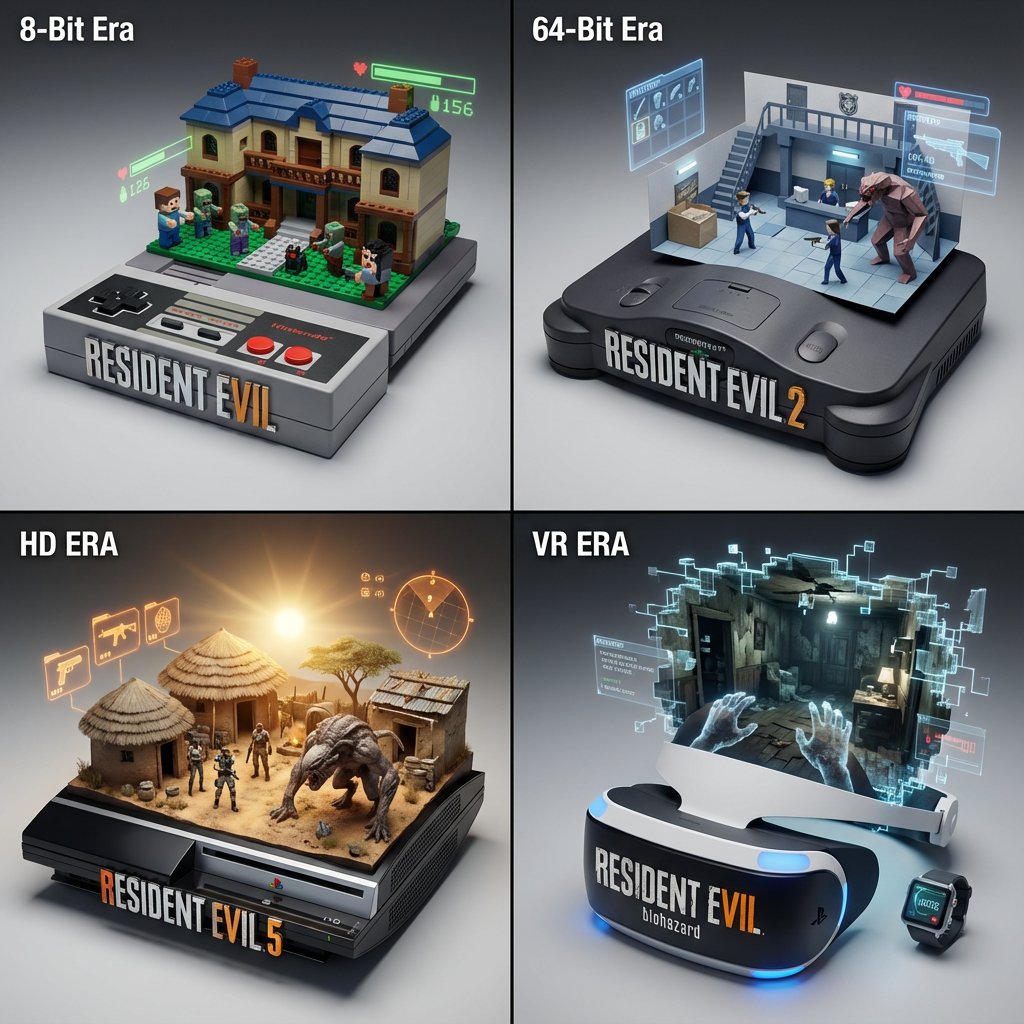 Gaming History Console Architecture Grid Template — example 1