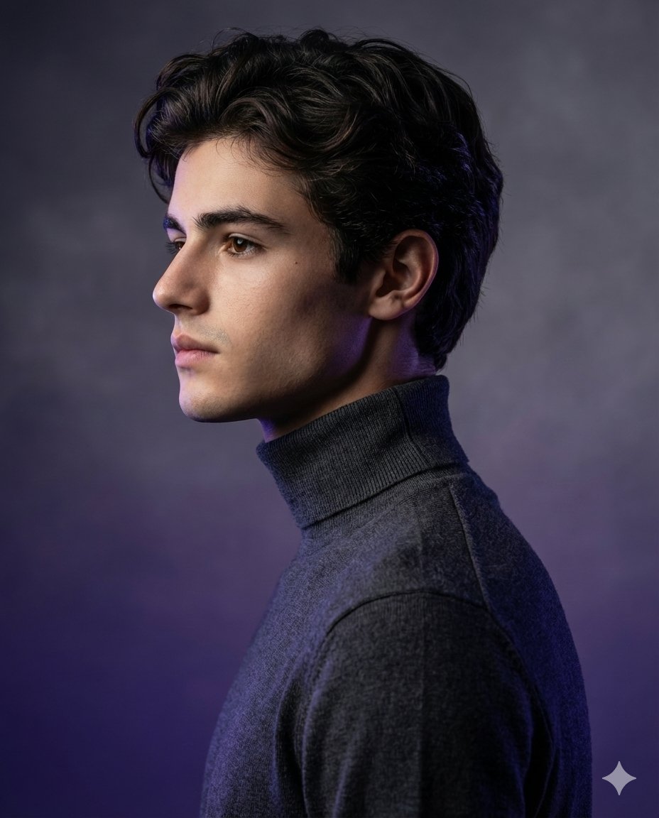 High-Fashion Studio Portrait with Identity Lock — example 1