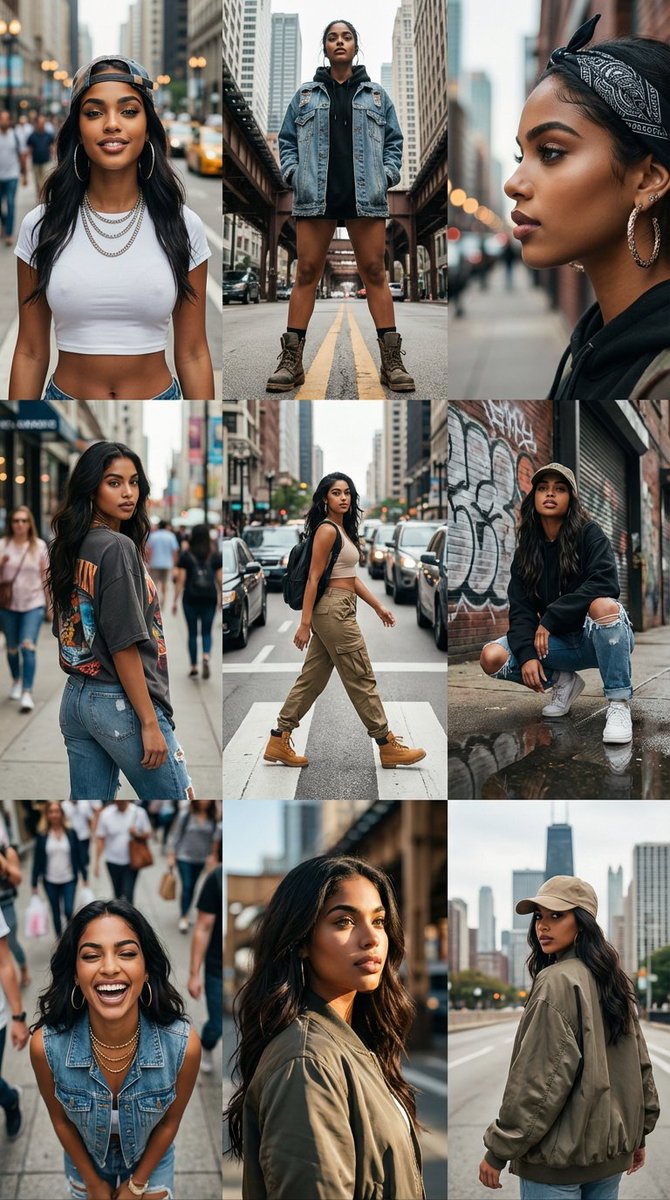 3x3 Cinematic Profile Grid with Identity Lock — example 1