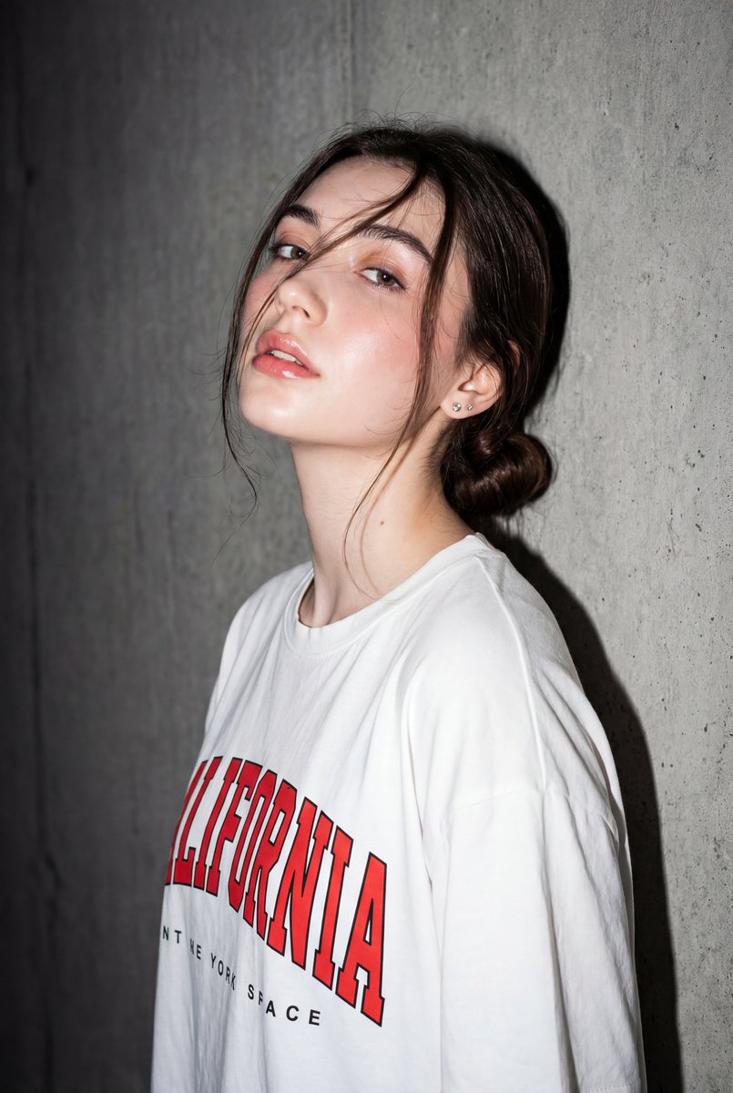 High-Contrast Flash Portrait with Identity Lock — example 1