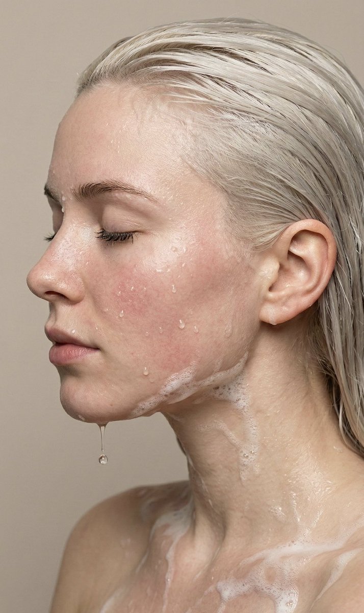Ultra Photorealistic Wet Skin Macro Portrait Prompt — example 1
