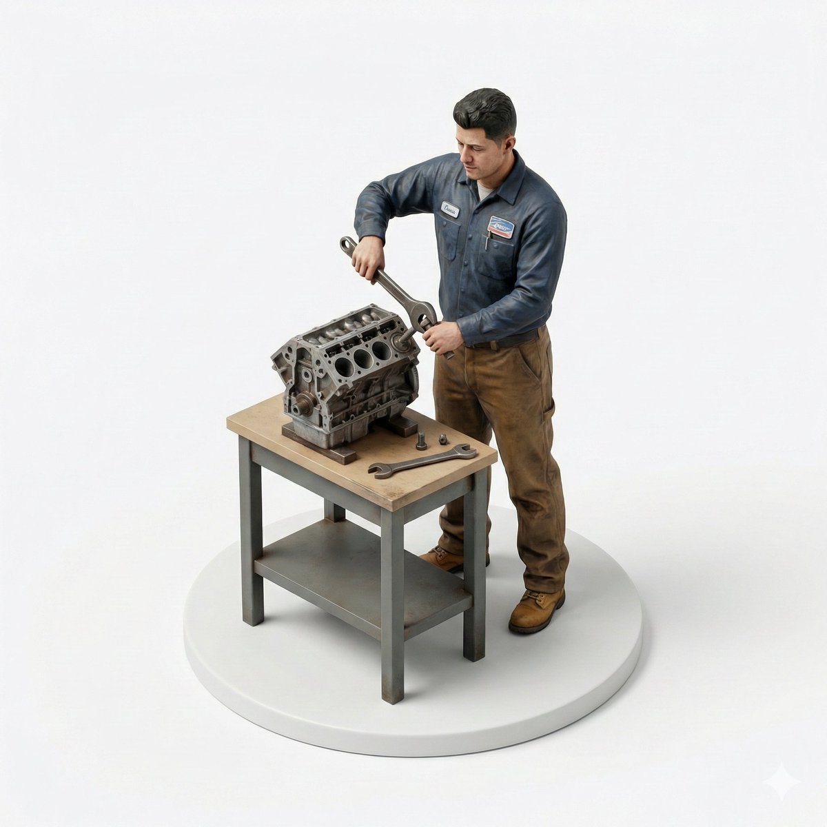 Selfie to Isometric Figurine Prompt Template — example 1