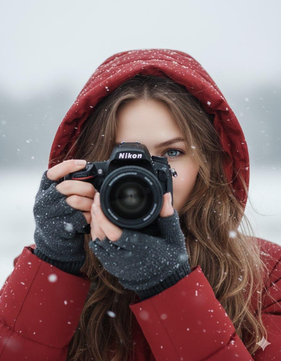 Cinematic Winter Portrait Prompt — example 1