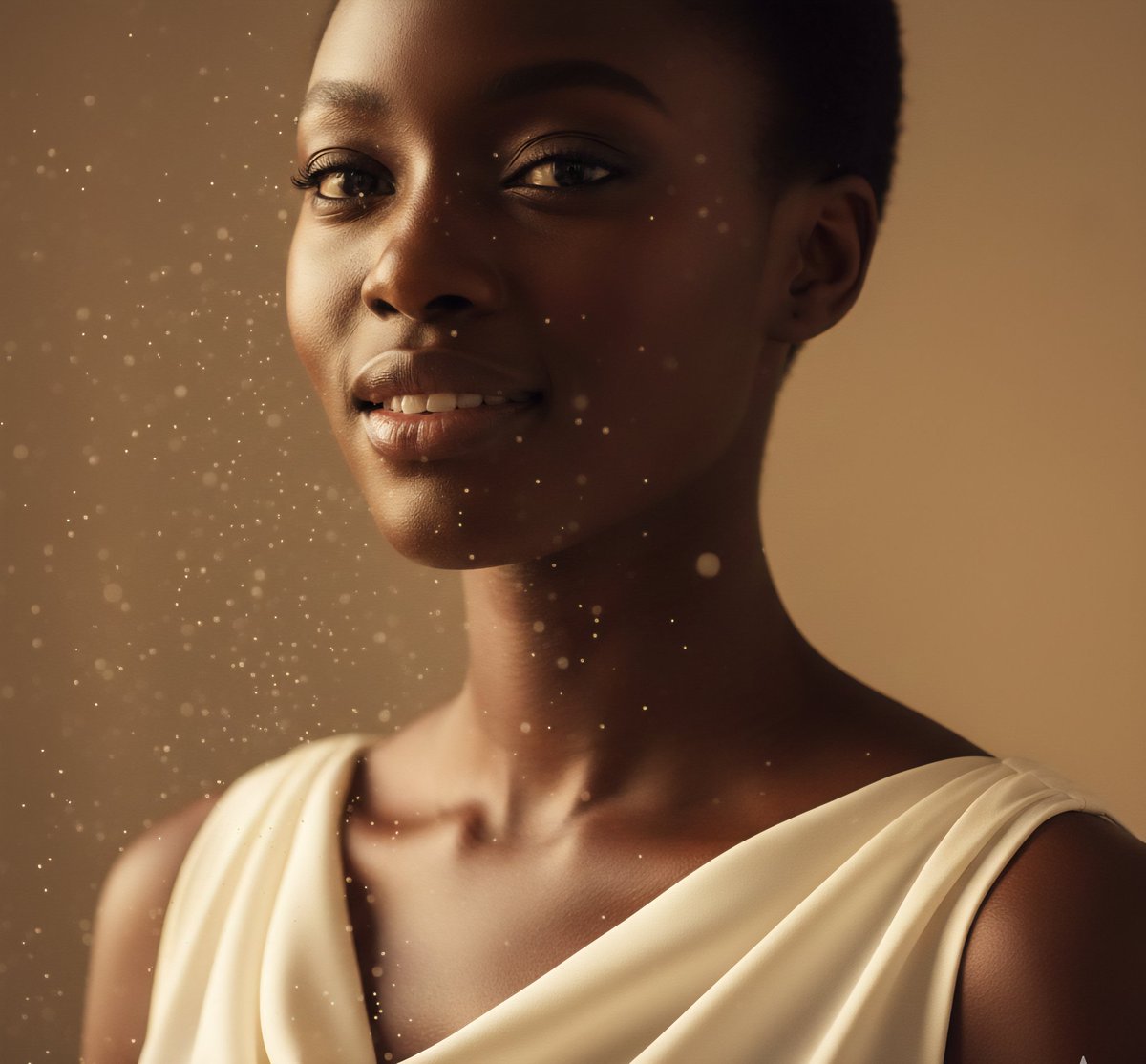 High-Fashion African Female Editorial Portrait Prompt — example 1