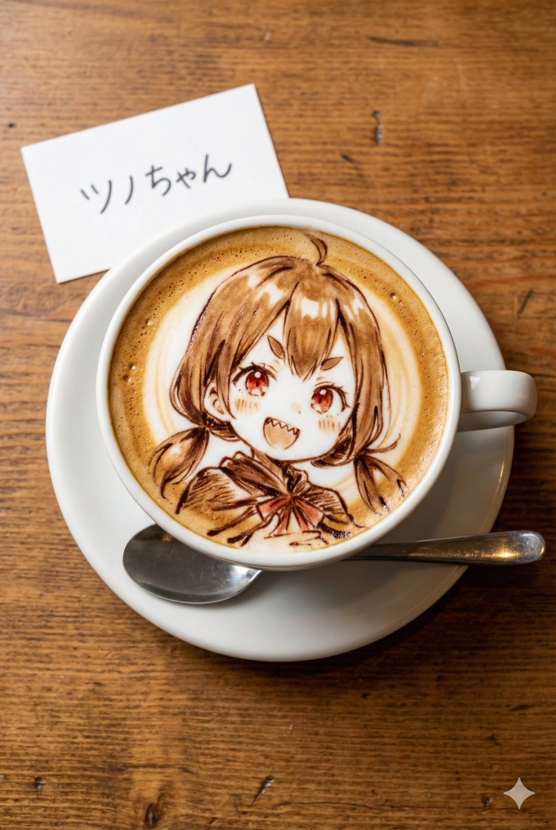 Custom Character Latte Art Generation Prompt — example 1