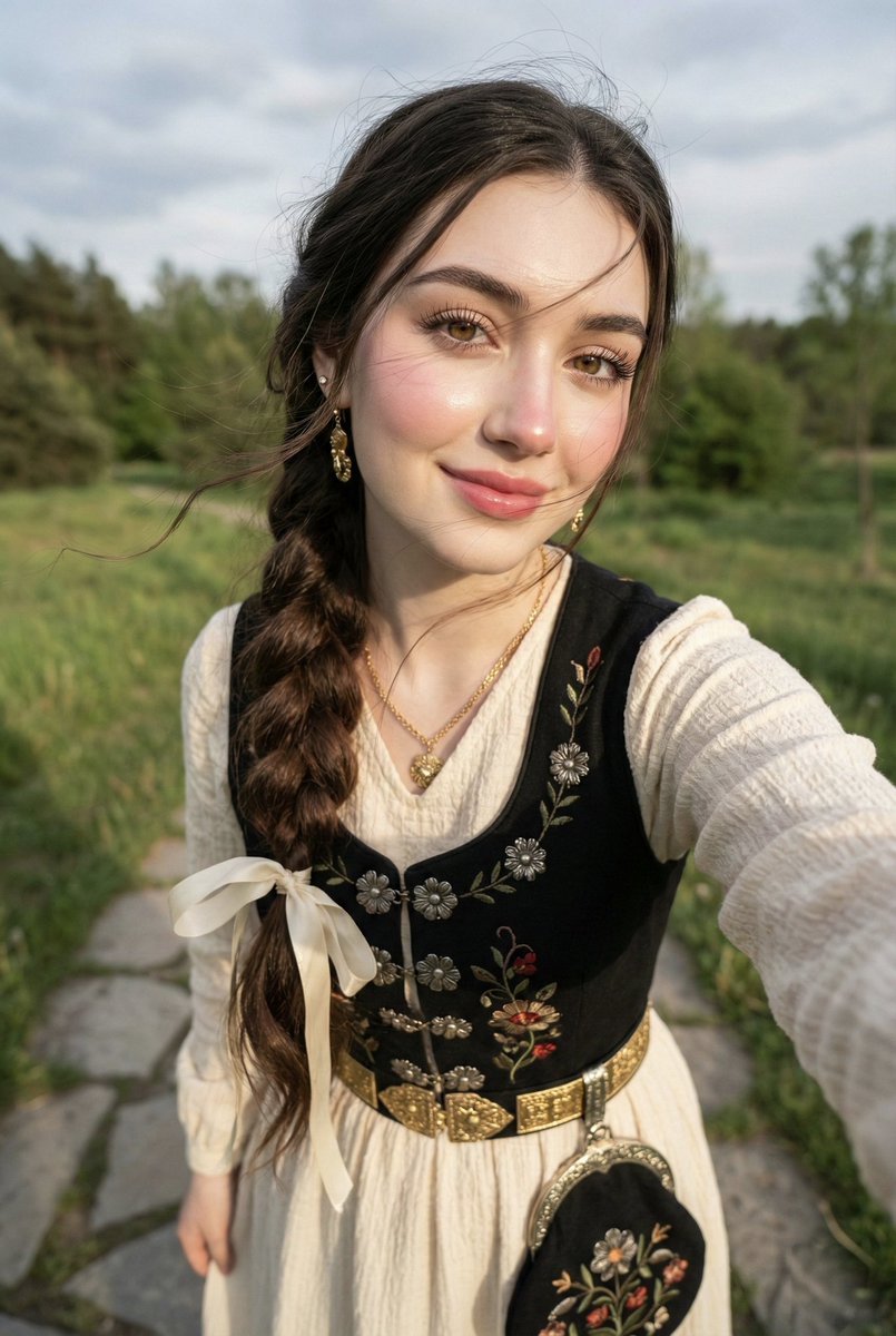 Traditional Attire Portrait with Strict Face Preservation Prompt — example 1