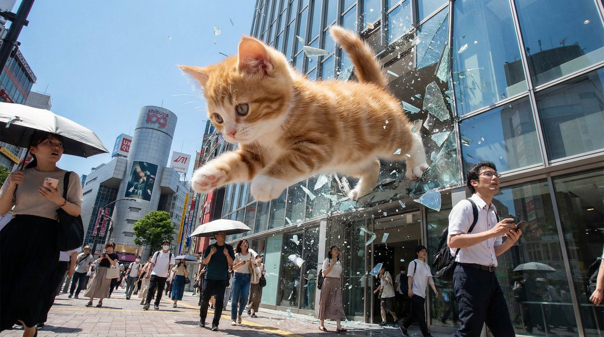 Kaiju Kitten Destroying Sydney Waterfront — example 4