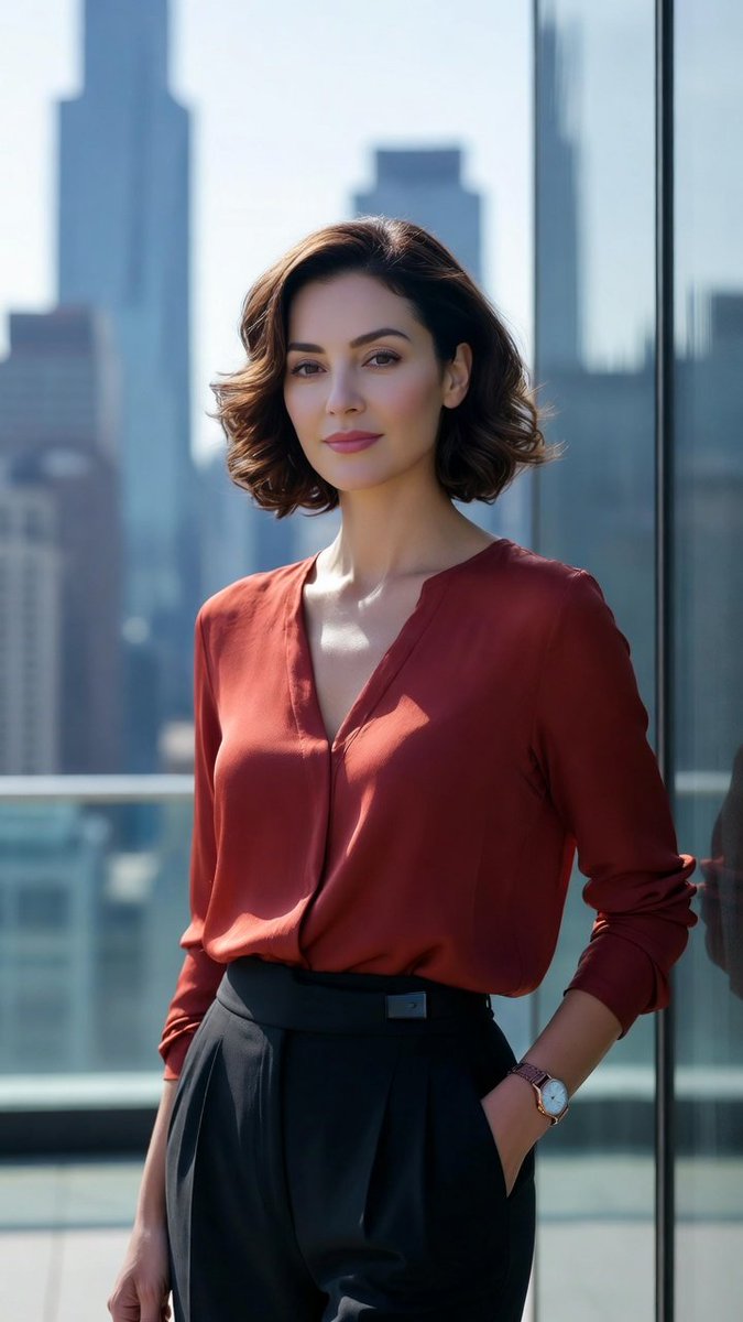 Soft Glam Executive Portrait with Identity Preservation — example 2