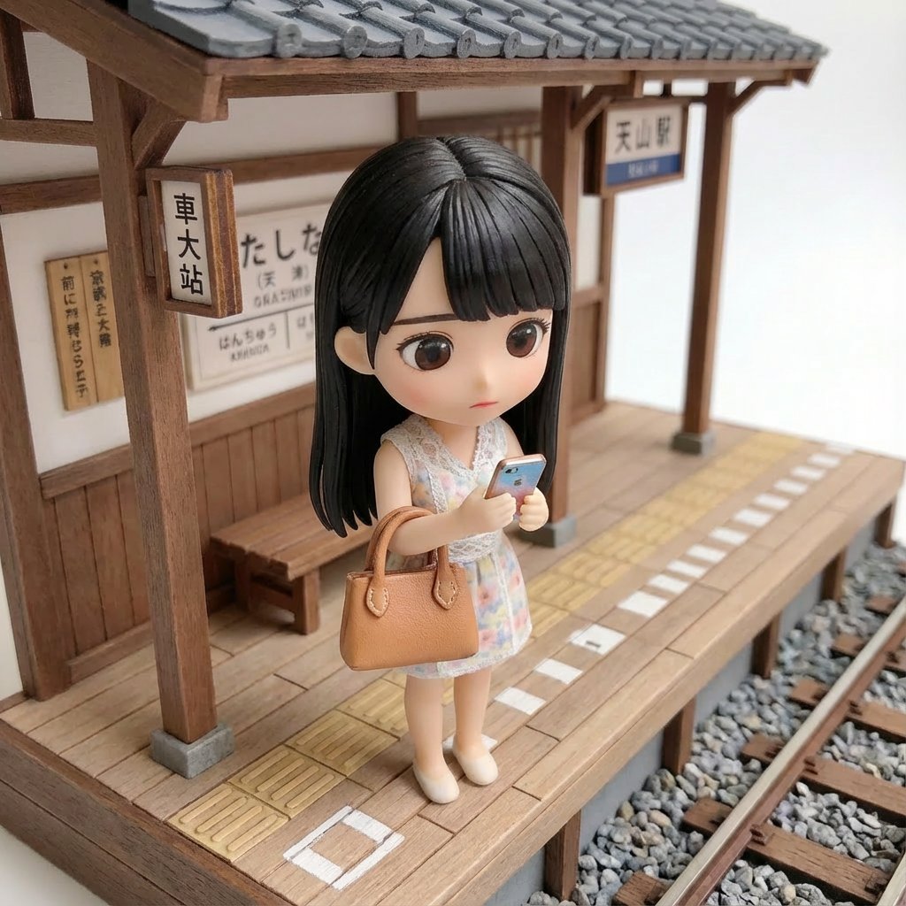 Isometric Miniature Figurine of a Character in a Japanese Flower Shop — example 3
