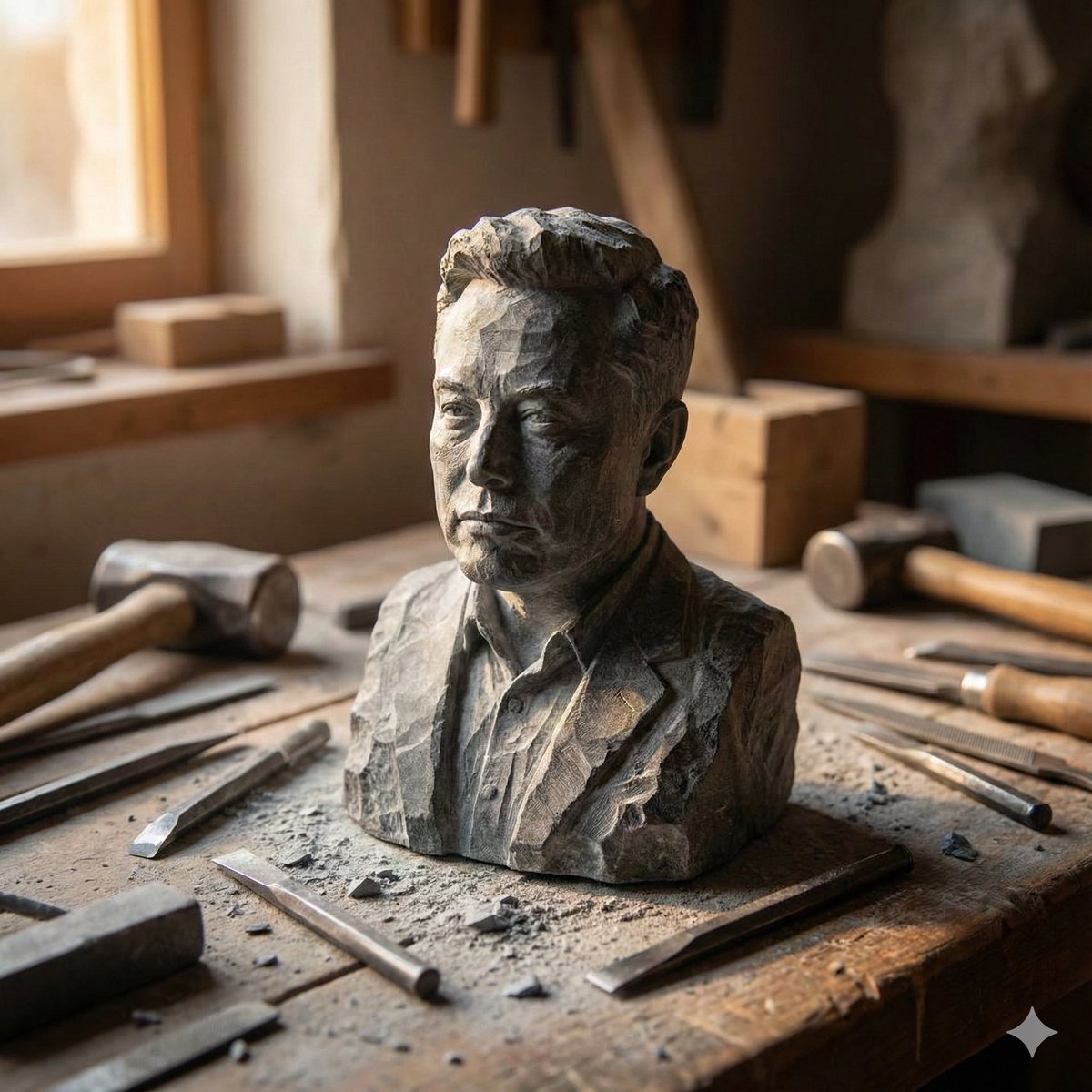 Stone-Carved Statue Prompt for Nano Banana Pro — example 2
