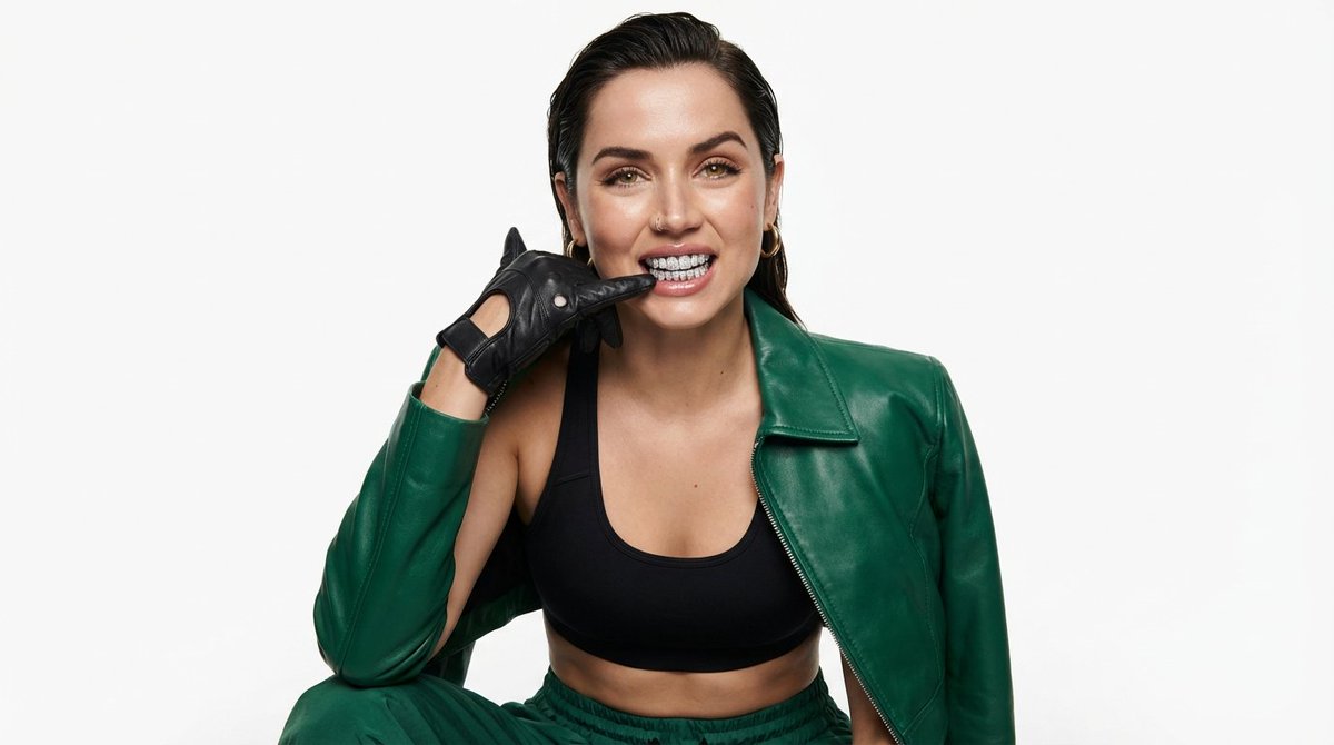 High-Fashion Urban Editorial Portrait with Grillz — example 1