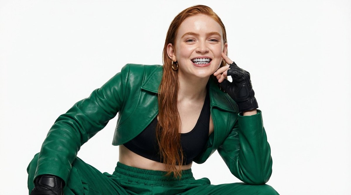 High-Fashion Urban Editorial Portrait with Grillz — example 2