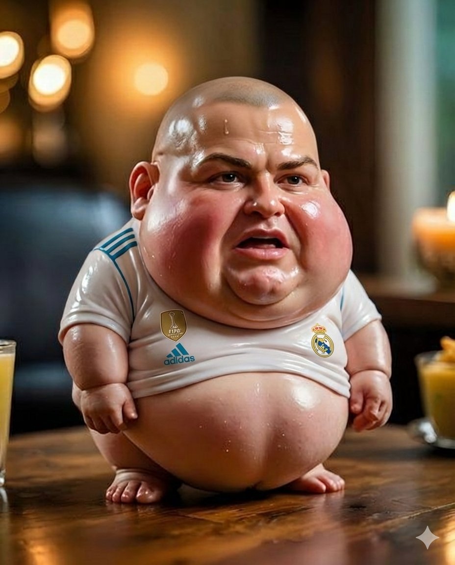 Hyper-Realistic Caricature of a Bald Man in a Jersey — example 2