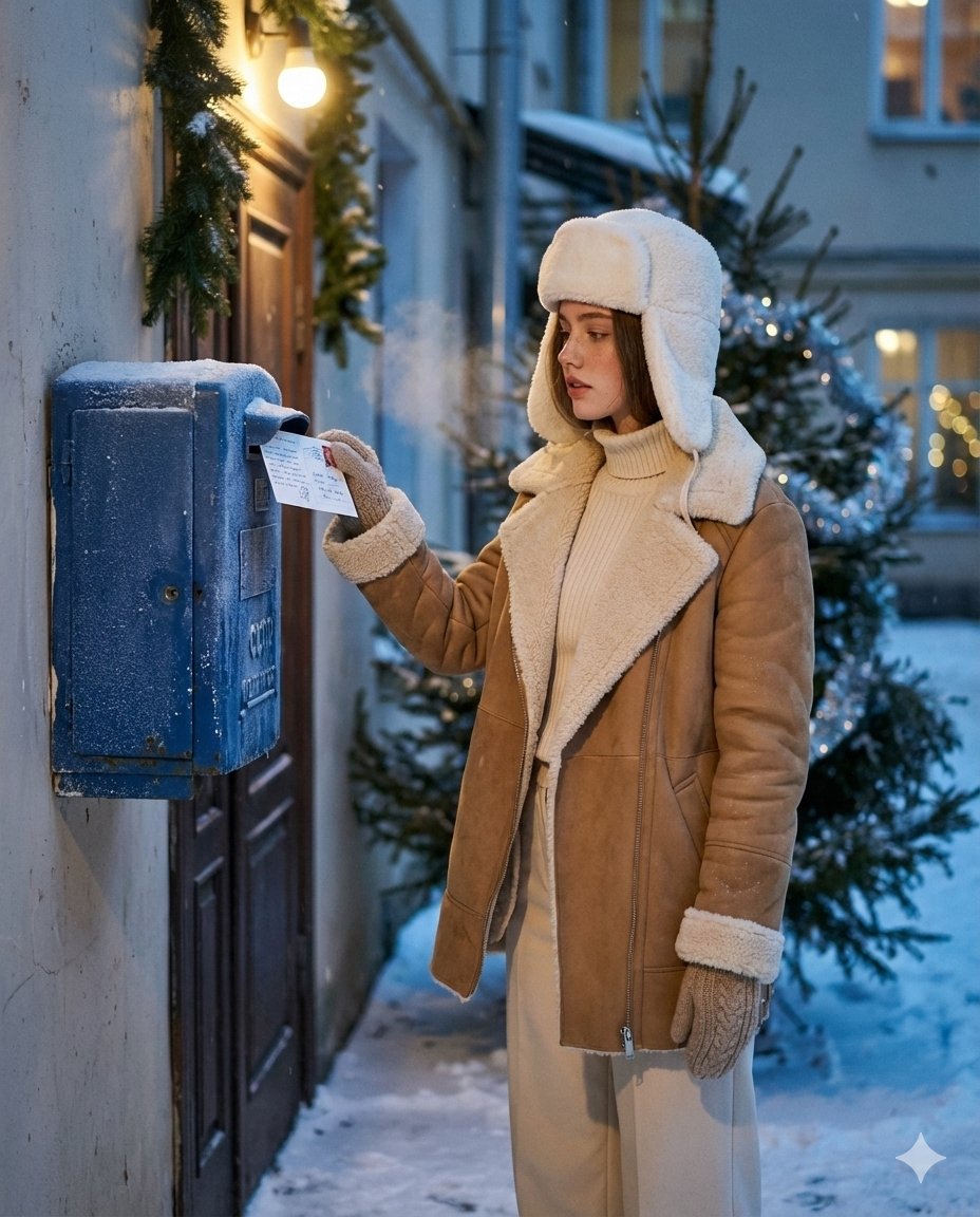 Cinematic Winter Postcard Scene Prompt for Nano Banana Pro — example 1