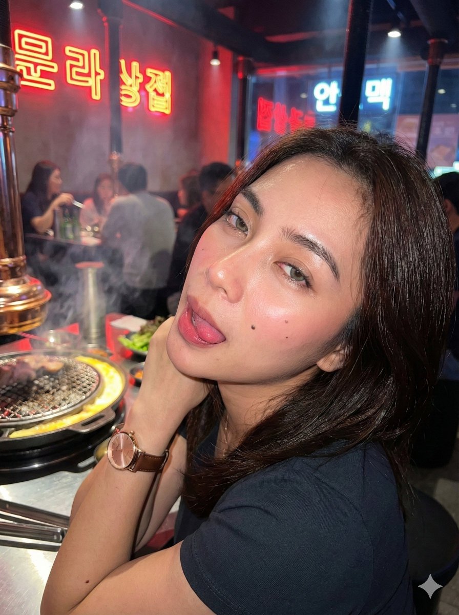 Realistic Izakaya Selfie with Intentional Imperfection — example 2