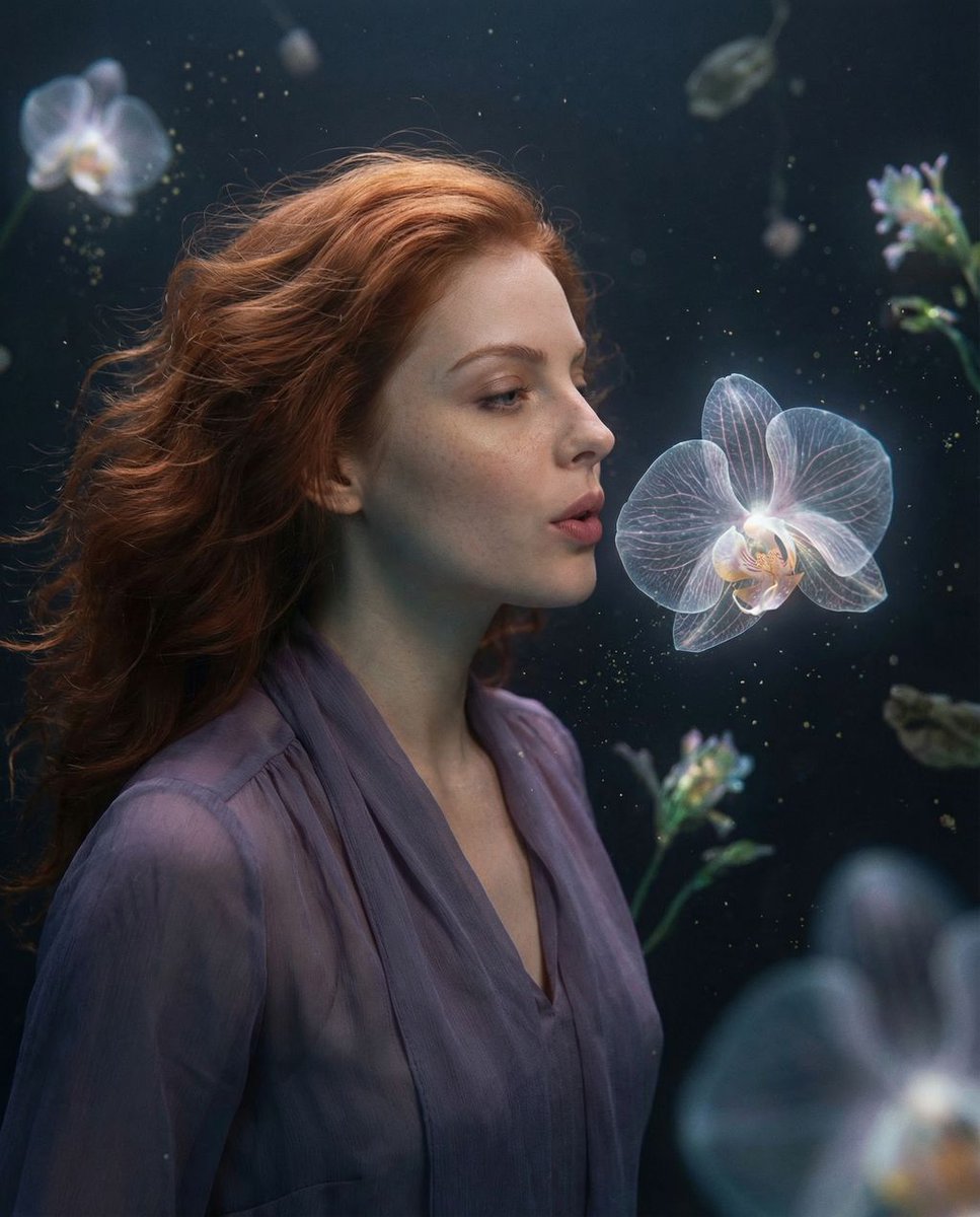 Cosmic Botanical Dream Editorial Fashion Prompt — example 1