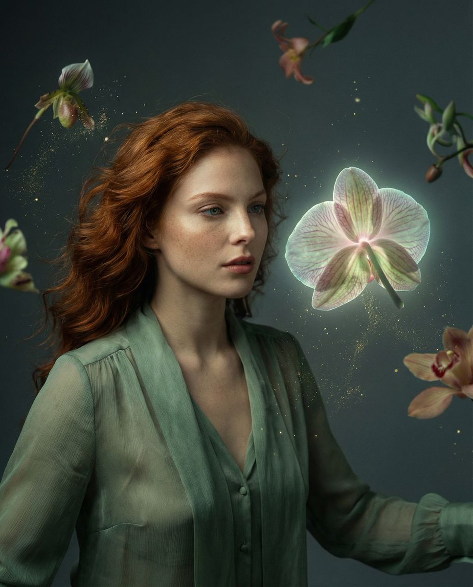 Cosmic Botanical Dream Editorial Fashion Prompt — example 2