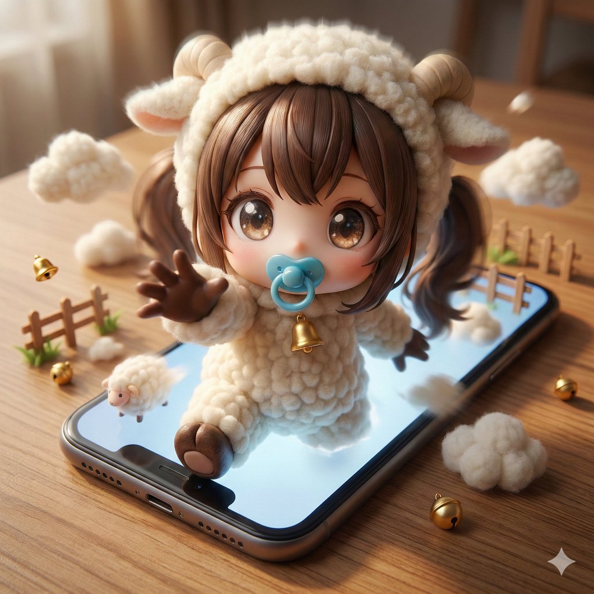 Character Emerging from Smartphone Screen (Forced Perspective) — example 1