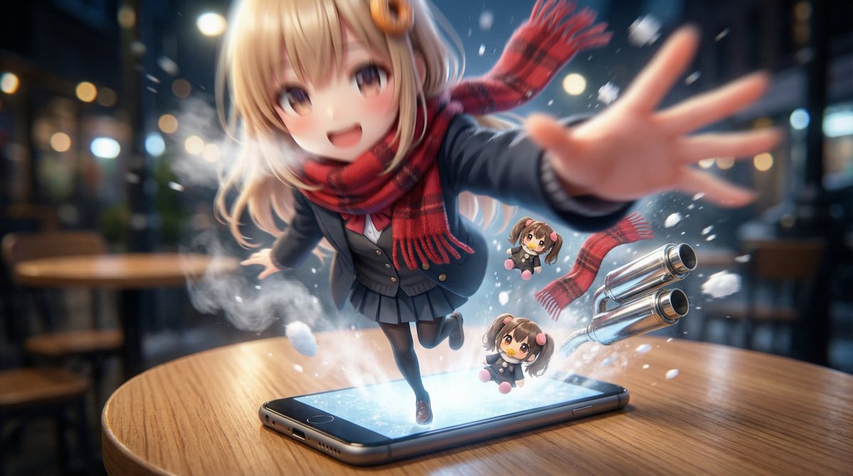 Character Emerging from Smartphone Screen (Forced Perspective) — example 2