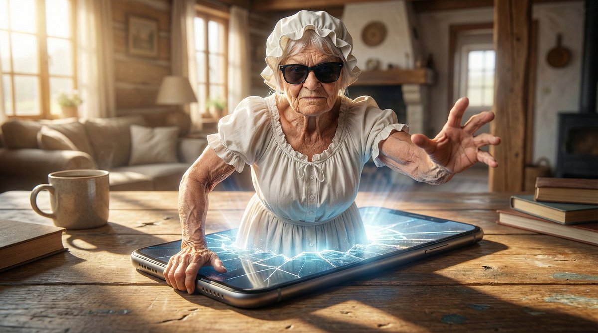 Character Emerging from Smartphone Screen (Forced Perspective) — example 3