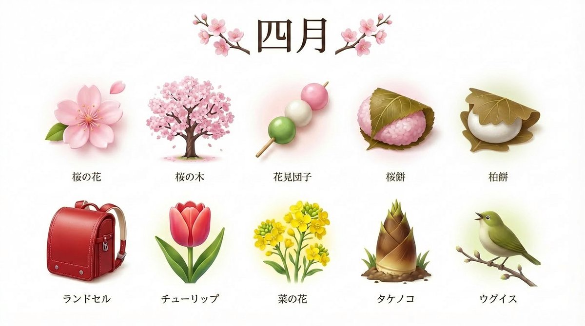 3D Icon Collection Representing Japanese Seasons — example 2